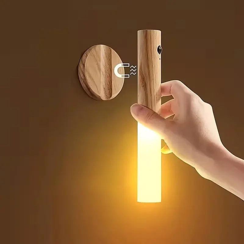 Smart Sensor Night Light Rechargeable LED Wall Light Magnetic Lamp Suitable for Bedroom Corridor and Stair Wall Night Light