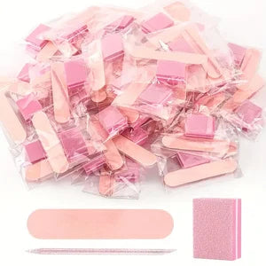 60/30/15Pcs Disposable Nail Cleaning and Care Kit,Mini Nail Filing Stick,Portable File Nail Accessories,Nail Supplies
