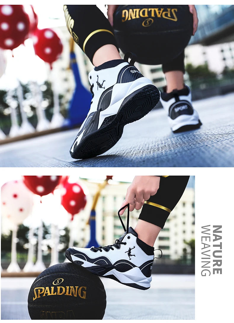 Kids Boy Breathable Basketball Woman Training Sneakers Zapatillas Men's Basketball Shoes High Top Basketball Shoes Outdoor 2025