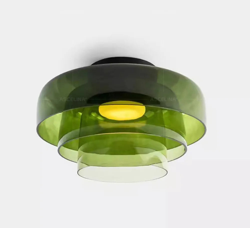 LEVELS Glass Ceiling Lamp Bedroom led Medieval Colourful lamps for Restaurant Creative Dining Room bedroom Balcony hallway Lamps