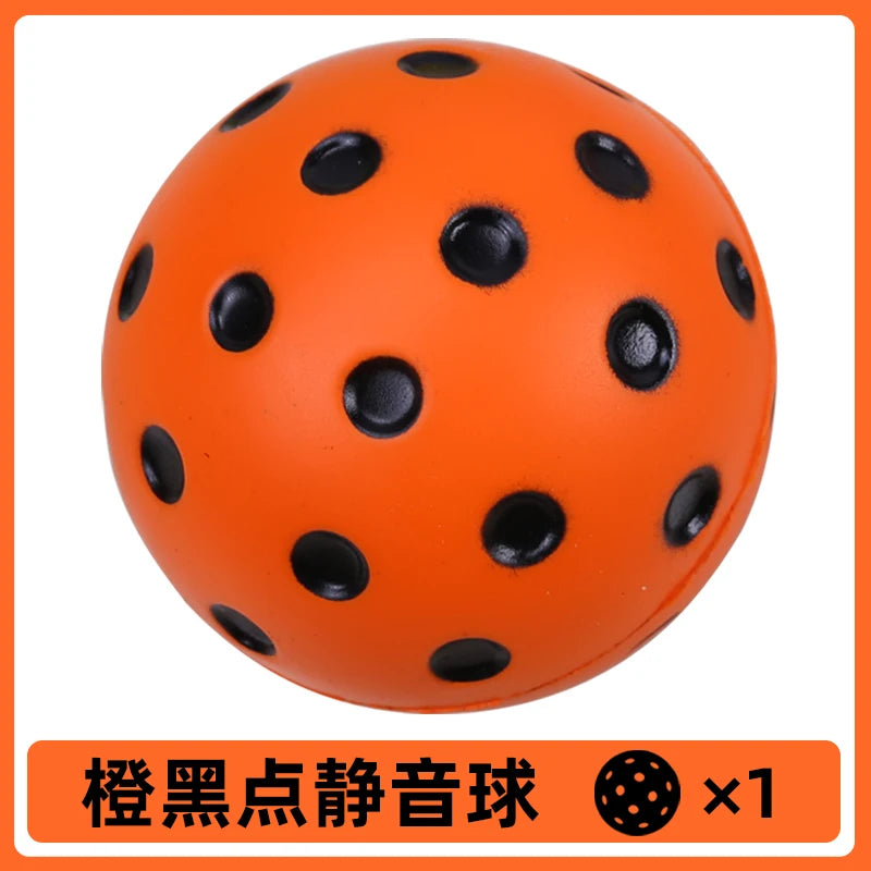 1PC Silent Pickleball Indoor Entertainment Silent Practice Ball PU Foam High Bounce Resistance Not Disturbing People