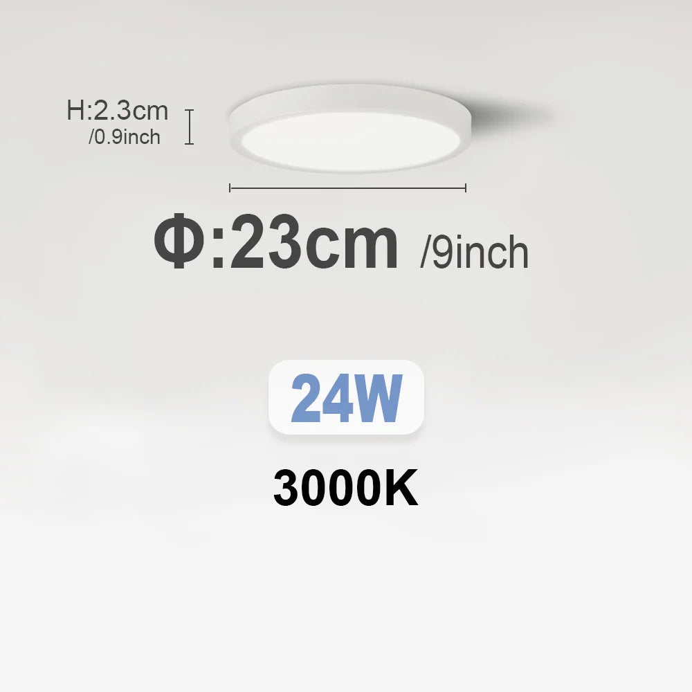 Smart Led Ceiling Light with Remote Control 3 Colors Dimmable Ceiling Lights Ultrathin Panel Lamps Bedroom Kitchen Ceiling Lamp