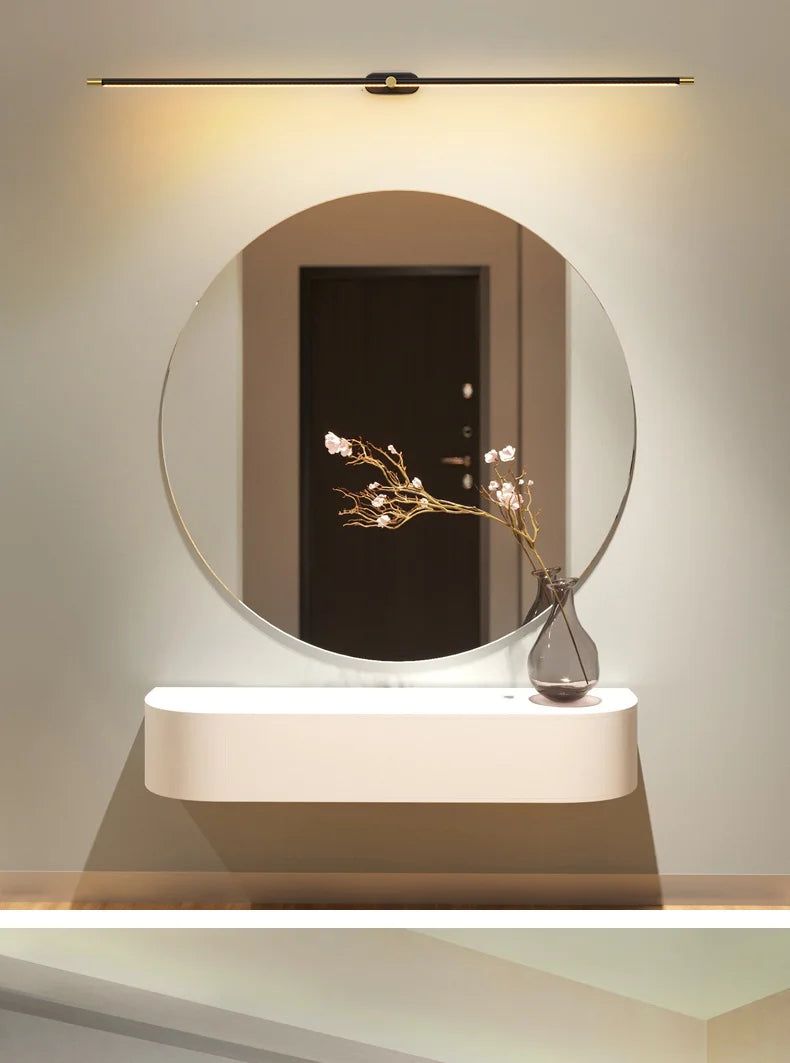 Modern Led Mirror lights lamp for mirror bathroom wall lamp sconce Length680/980mm White/Black/Gold Color Finished