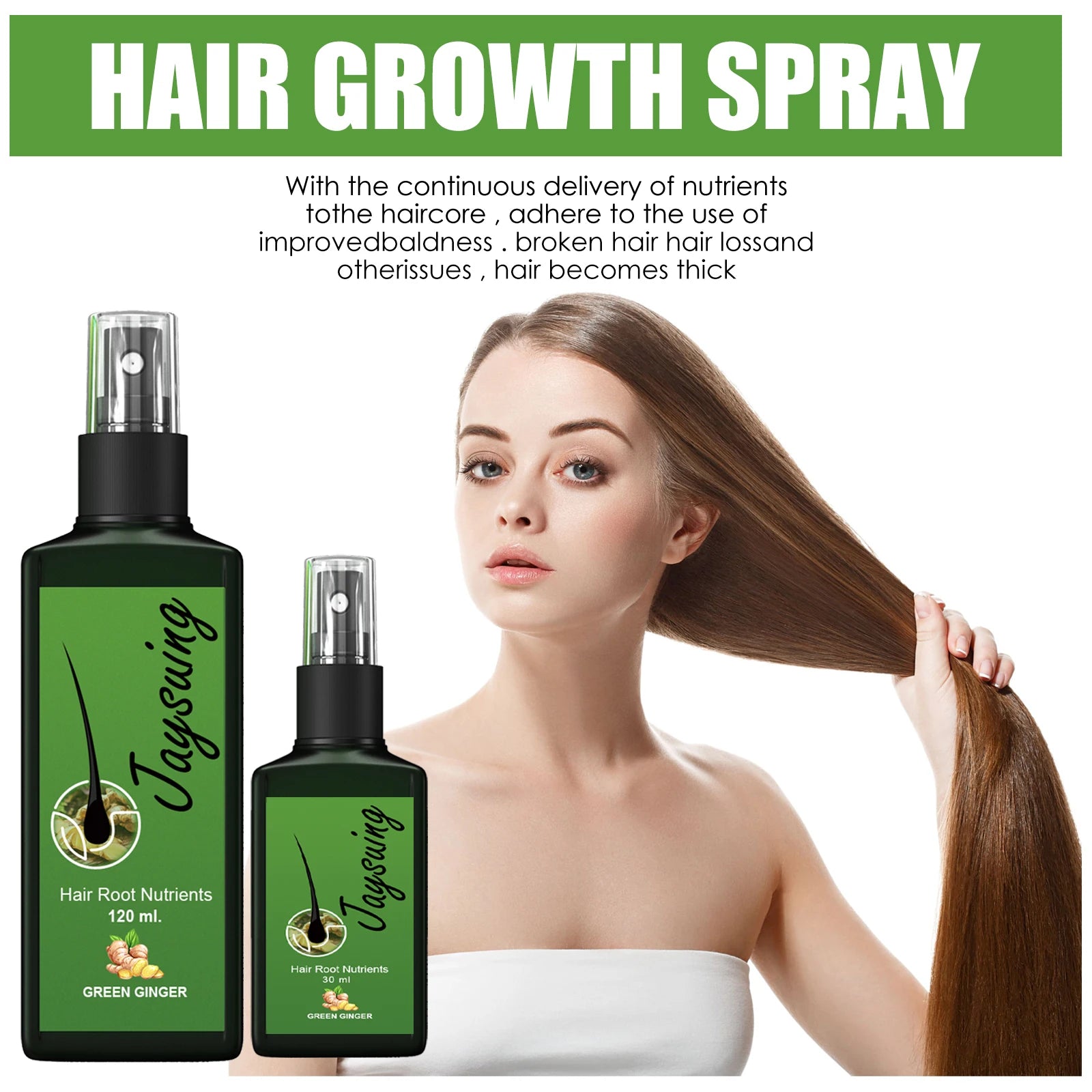 Hair care serum, gently nourishing, massages the scalp, moisturizes and smooths hair, hair care spray