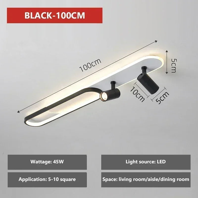 Modern LED Ceiling Lights with Spotlight Aisle Chandelier for Living Room Hallway Cloakroom Lamps Home Indoor Lighting fixtures