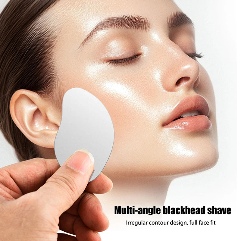 Beauty Tools Hair Follicle Acne Cleaning Scraper Stainless Steel Blackhead Shovel Face Tighten Skin Massage Guasha Skin Care