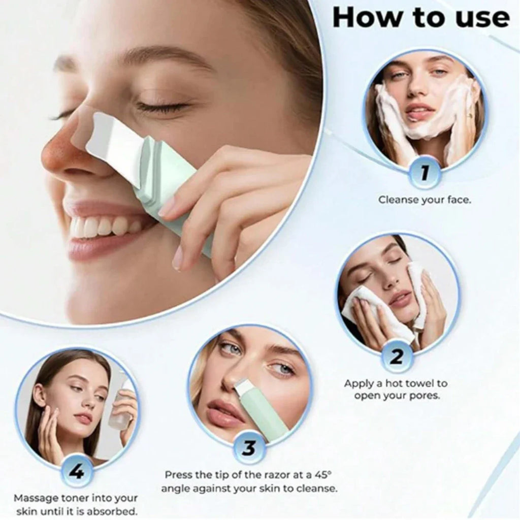 Blackhead and Whitehead Removal Tool for Nose and Face - Skin Pore Cleaner Skin Care Tools for Women