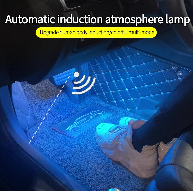 Motion Sensor Led Light 650mAH USB Rechargeable Automatic Induction Sensing Light Wireless Foot Lamp for Car Trunk Door