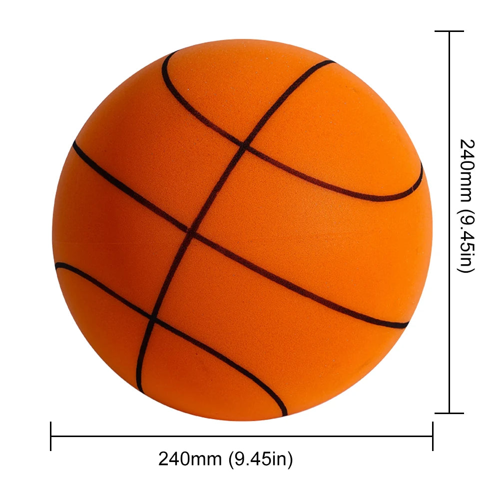 Bouncing Mute Ball 18/21/24cm Silent Foam Basketball Indoor Silent Ball Pat Basketball Silent Toddler Toys Air Bounce Basketball