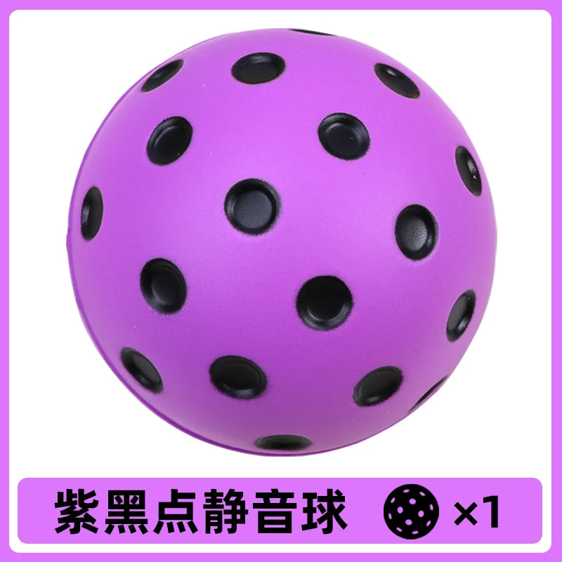 1PC Silent Pickleball Indoor Entertainment Silent Practice Ball PU Foam High Bounce Resistance Not Disturbing People