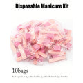Manicure Kits, Individually Package 3pcs Press on Nail Kit - Nail Stick, Nail File, Nail Buffer for Salon Business Home
