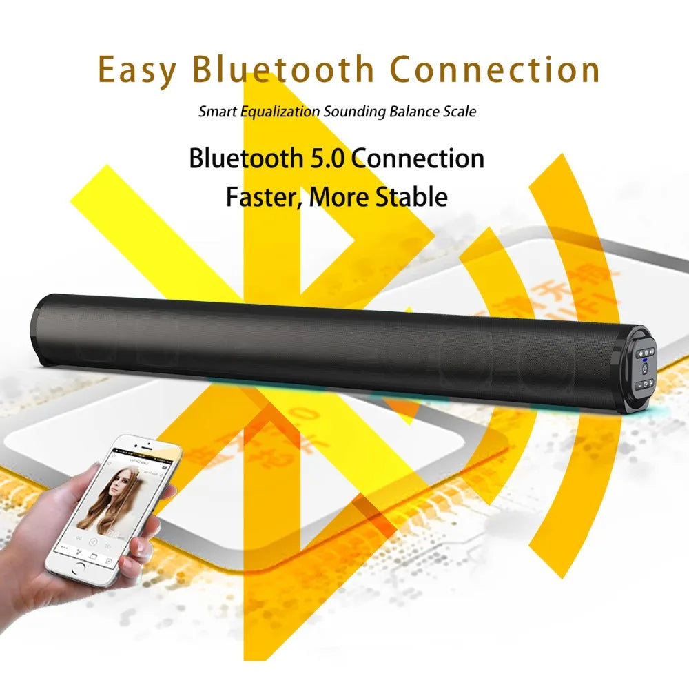 Wireless Bluetooth Sound Bar Speaker System Super Power Sound Speaker Wired Wireless Surround Stereo Home Theater TV Projector