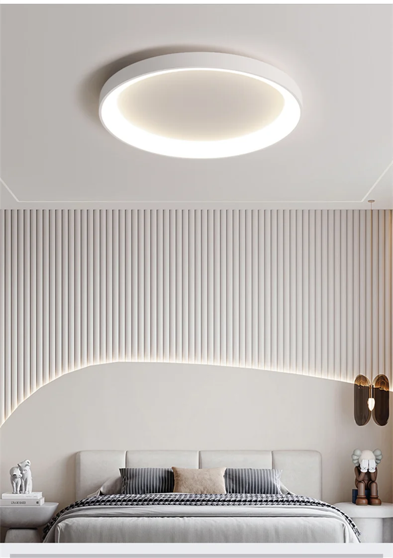 Modern Round Smart Led Ceiling Lamp Lighting Living Room Bedroom Dimmable Simple Ceiling Lights Home Decor Lighting Lamp Fixture