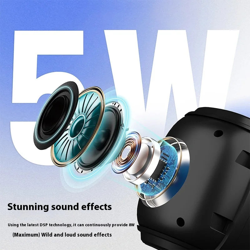 New Bluetooth Speaker: Outdoor, Cycling, Wireless, Portable, TF Card Slot, Bass Boost, Home Desktop Audio.
