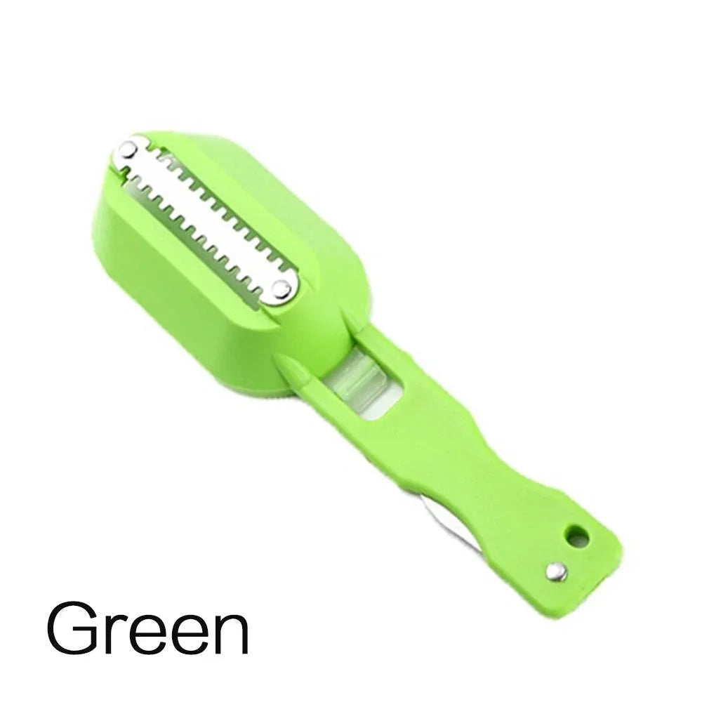Fish Skin Brush Fast Fish Scale Remover Scraper Planer Tool Fish Scaler Fishing Knife Cleaning Kitchen Cooking Accessories
