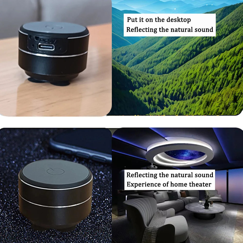 Wireless Bluetooth Speaker Digital Dual TWS Vibration Stereo Sound Audio Mini Bone Conduction Speaker With FM Radio Dropshipping
