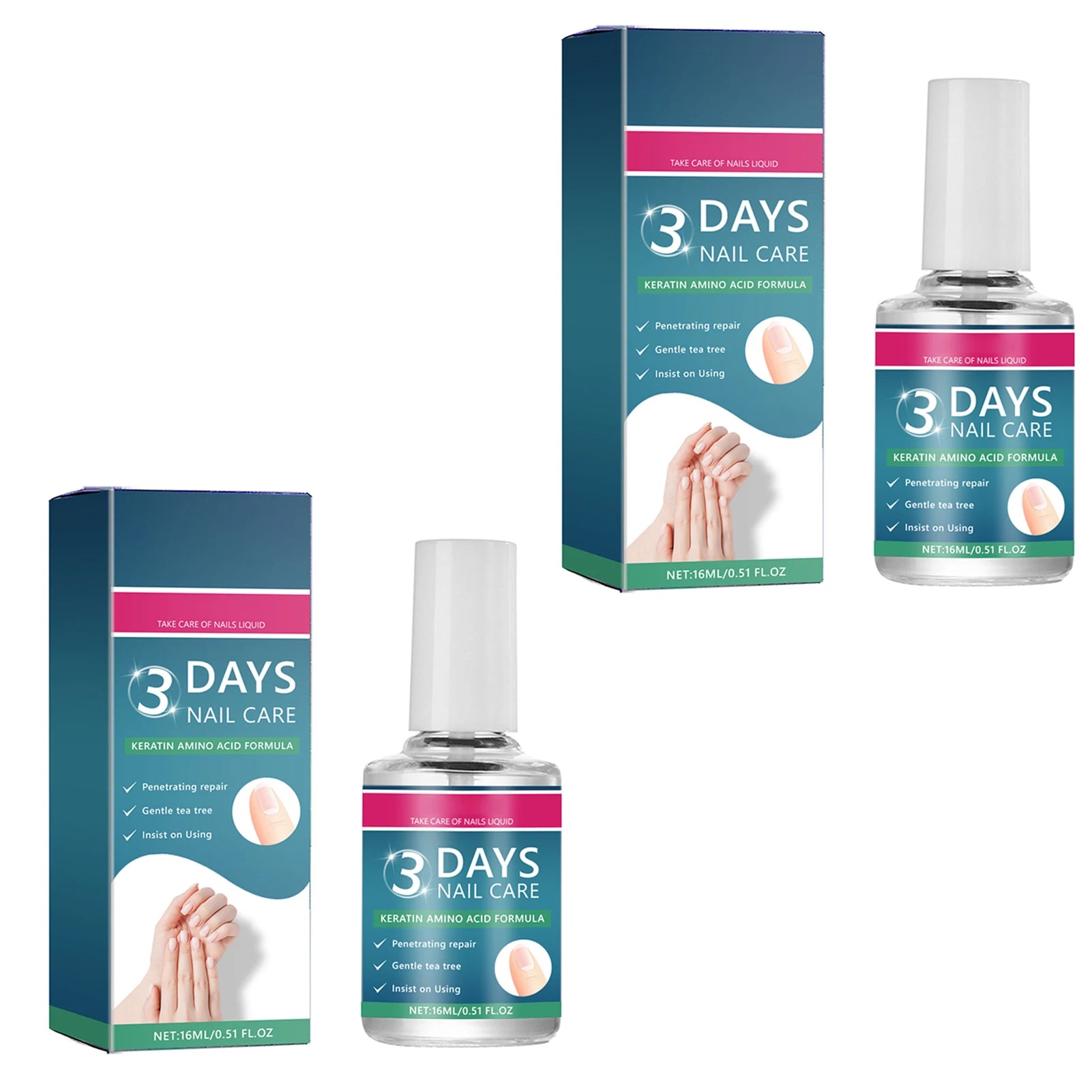Nail Care Serum,Nail Repair Treatments Oil,Keratins Amino Acid Nail Care Oil Strengthen Restore Nails Quickly,Nail Care Product