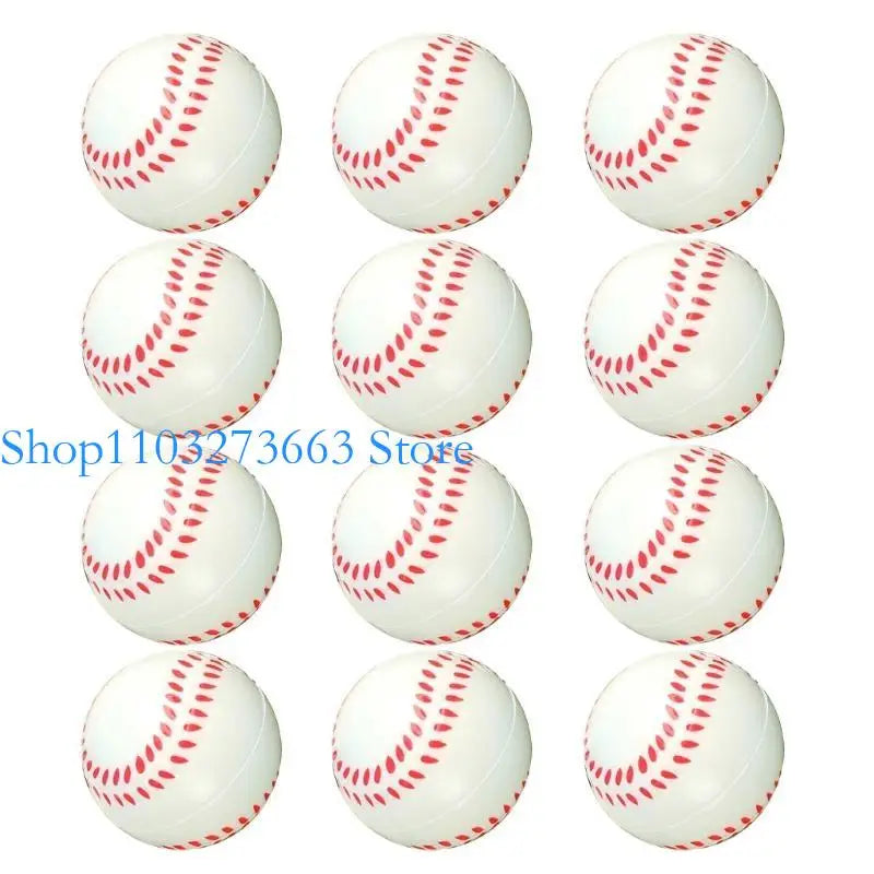 R6FE 12Pcs Small Foam Tennis Soft and Safe Sport Equipment for Boy Girls Playing Time Soft Sponge Foam Tennis