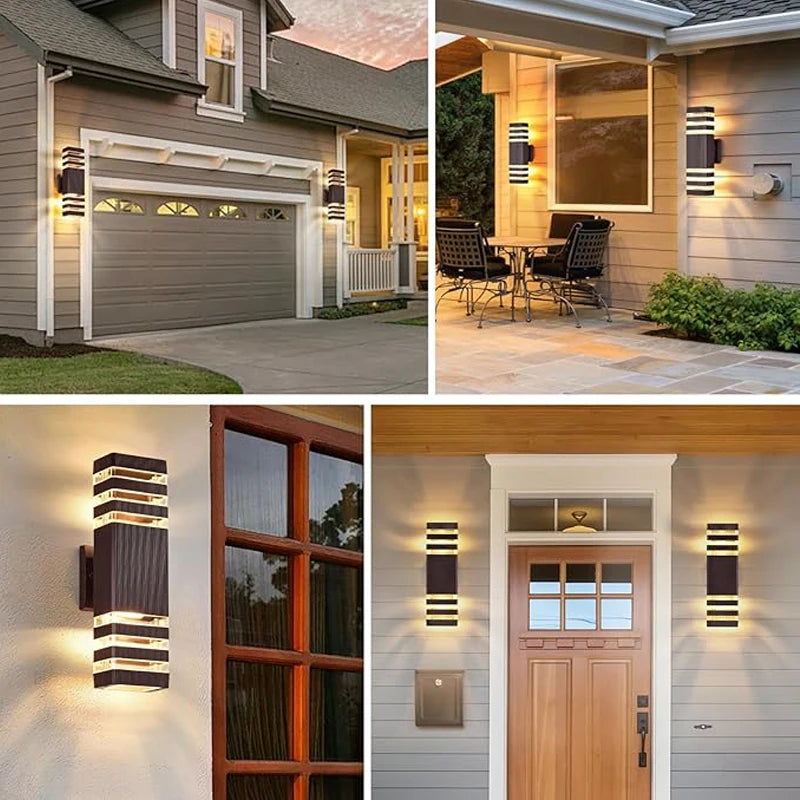 Smart Outdoor Wall Light Waterproof LED Wall Lamps Motion Sensing Porch Lights Exterior Sconce Lamps For Balcony Garden Backyard