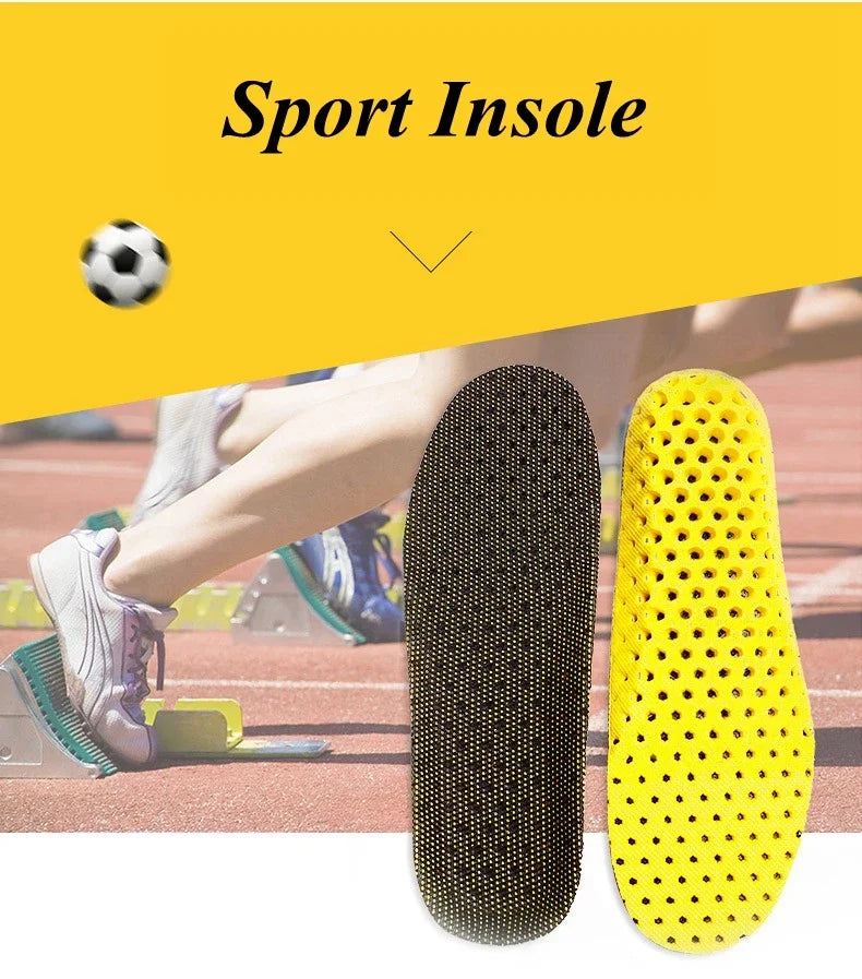 Memory Foam Insoles for Sneakers Honeycomb Breathable Insole Sports Shoe Pad Inserts Orthopedics Flat Feet Pads for Woman Man