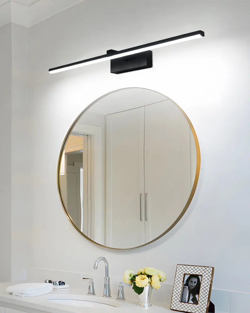 Indoor LED Vanity Lights for Mirror Hardwired 40/60cm Black LED Wall Lights Wall Lamps for Bathroom Picture Lights for Wall