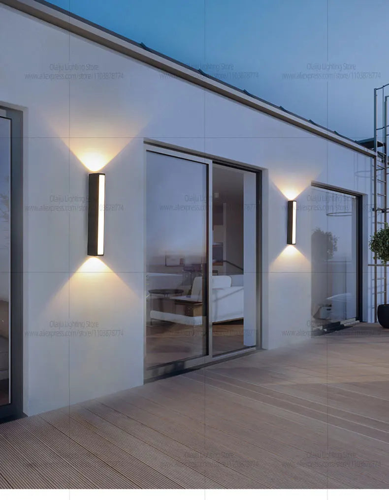 Outdoor Wall Lamp Simple Style Villa Courtyard Corridor Lights IP65 Indoor Living Room Wall Decoration Lamp Garden Wall Fitting