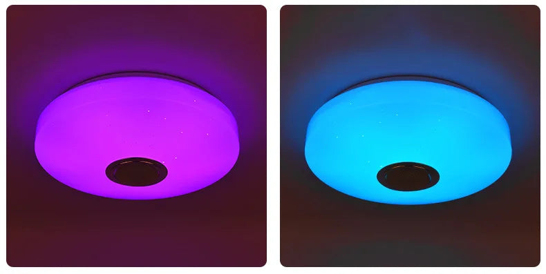 RGB Smart Home LED Ceiling Light With Speakers For Music APP Remote Control Bluetooth Interior Decoration Bedroom Party