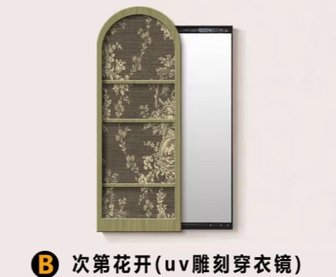 Modern Ornament Mirror Aesthetic Bathroom Flexible Rectangle Mirror Organizer Big Decorazioni Casa Home Furniture Decoraction