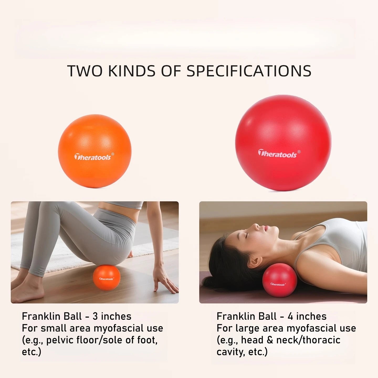 3/4 Inch Solid PU Foam Frank1in Ball - Soft Massage Ball for Physio, Pilates, and Muscle Relaxation