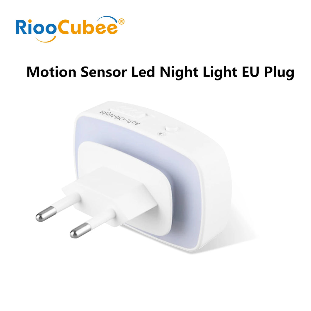Smart Night Light EU Plug Dimmable LED with PIR Motion Sensor & Light Detection Energy-Saving for Corridor Toilet Stairs