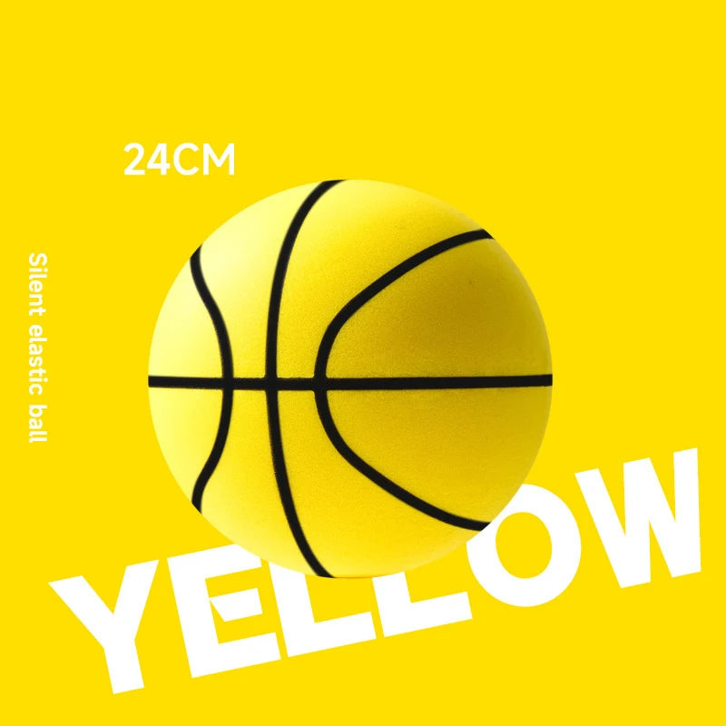 【YY26】18/21/24cm Bouncing Mute Ball Indoor Silent Basketball With Hoop High-Resilience Lightweight Mini Basketball Kids Gifts