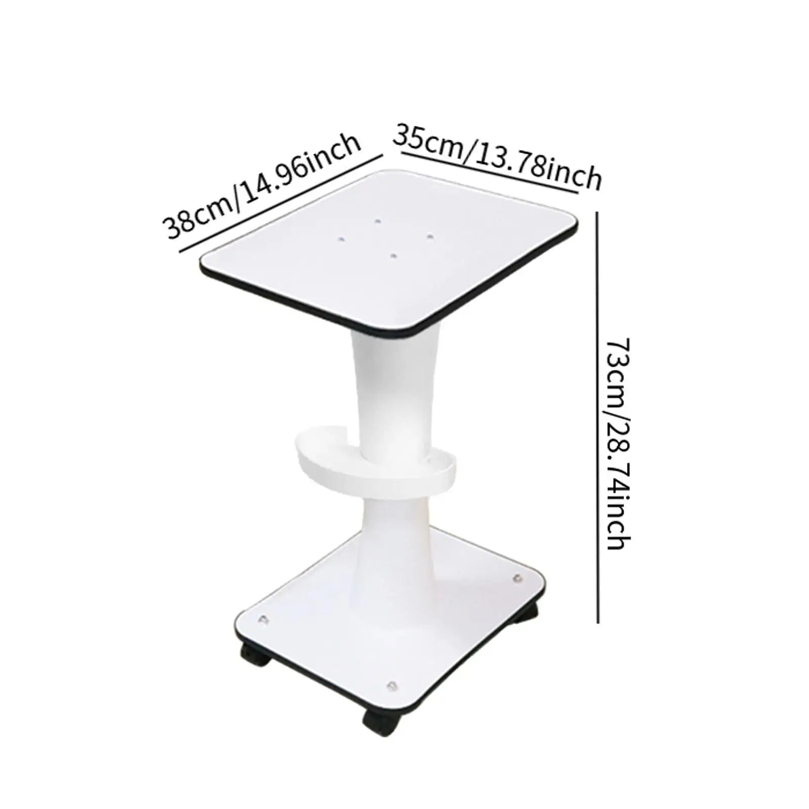 3 Tier Beauty Rolling Cart  360 Degree Rotating Professional Portable Barber Shop Rolling Trolley Beauty Cart For Beauty Salon