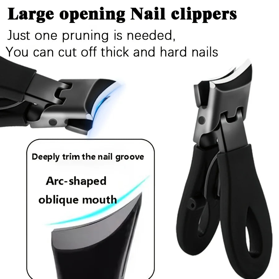 1/5Pcs Nail Care Kit for Ingrown & Thick Toenails - Heavy-Duty Clippers Set with Nail File, Cuticle Nippers, and Grooming Tools