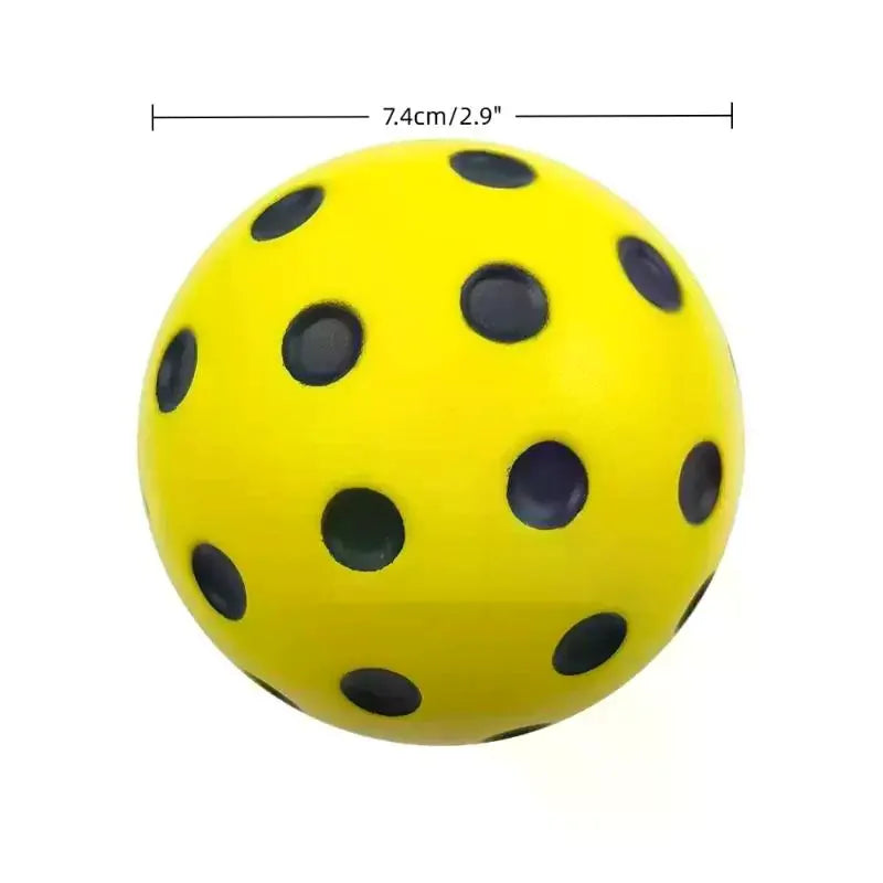 1PC PU Foam Silent Ball for Indoor Pickleball Activities with High Bounce Resistance, Non-Disturbing.