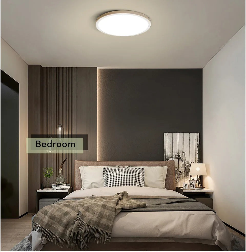 2.2cm Ultra Thin Ceiling Light 6W 9W 13W 18W 24W 110V 220V  Luster Home Appliances Indoor Decoration Bedroom Living Room Kitchen
