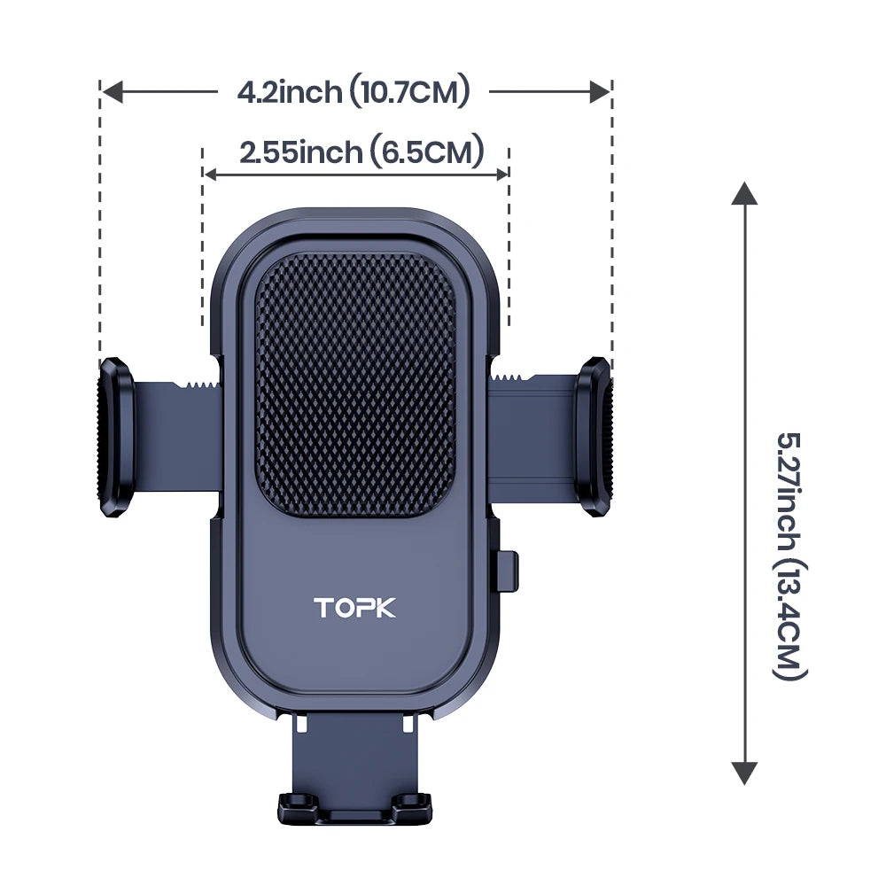 TOPK Car Phone Holder Air Vent Mount Cell Phone Holder Car Mount Compatible with iPhone 15 14 13 Pro Max Plus All Phones