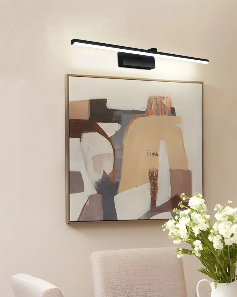 Indoor LED Vanity Lights for Mirror Hardwired 40/60cm Black LED Wall Lights Wall Lamps for Bathroom Picture Lights for Wall