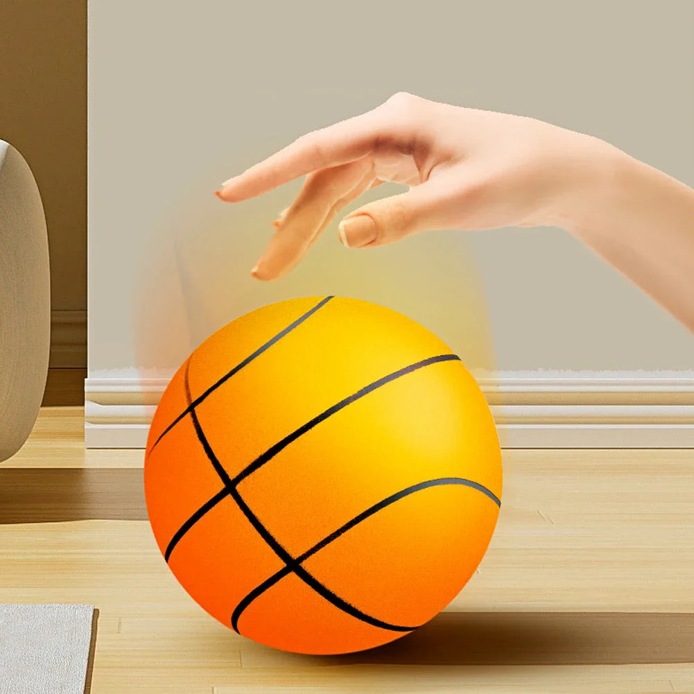 18/21/24 Solid Silent Basketball Kid Indoor Silent Sponge Elastic Little Leather Ball Lightweight 3/5/7 Inch Children Sports Toy