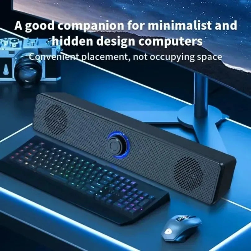 Bluetooth Long Wired Small Speaker Double Speakers High Volume Computer Mobile Phone Home TV Notebook Multimedia Desktop Speaker