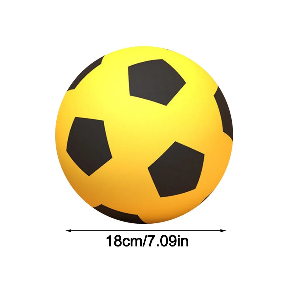 High-Elastic Silent Football Low Noise Lightweight Low Noise Foam Soccer Ball Easy to Grip 18/21/24CM Indoor Training Ball