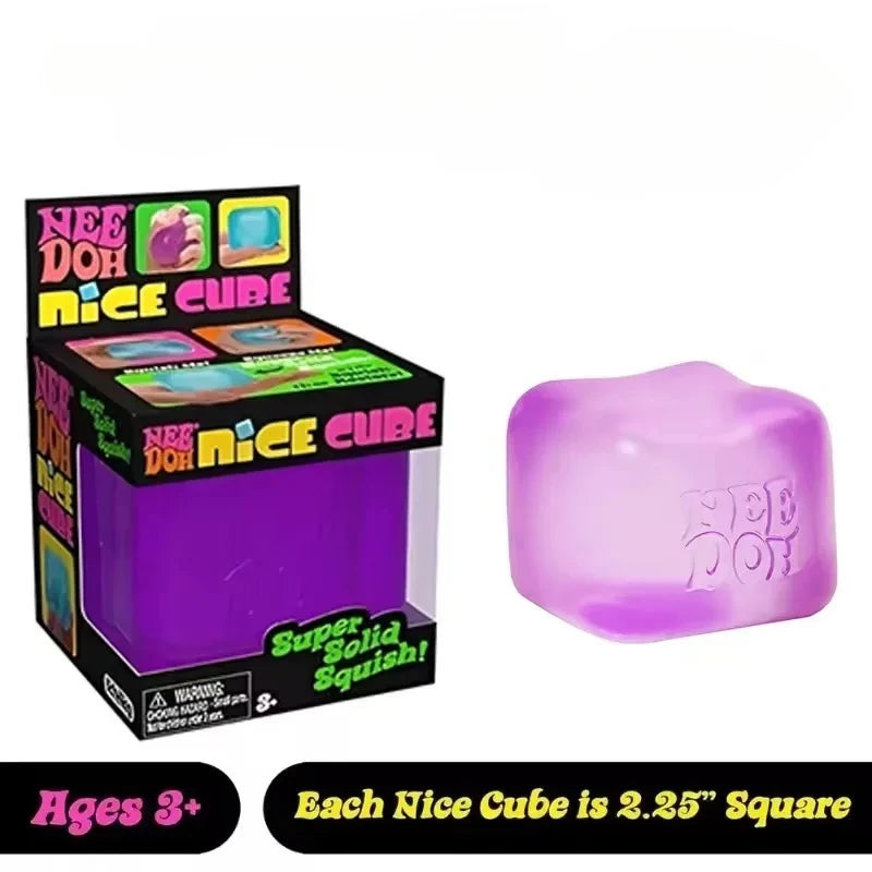 NeeDoh Nice Cube Sensory Fidget Toy - Stress Relief & Focus
