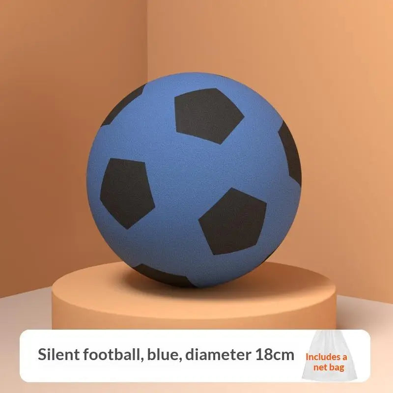 New 1Pc 3 Colors High-Elastic Indoor Silent Football PU Foam Practice Ball Comes With A Net Bag For Home Use Skill Development