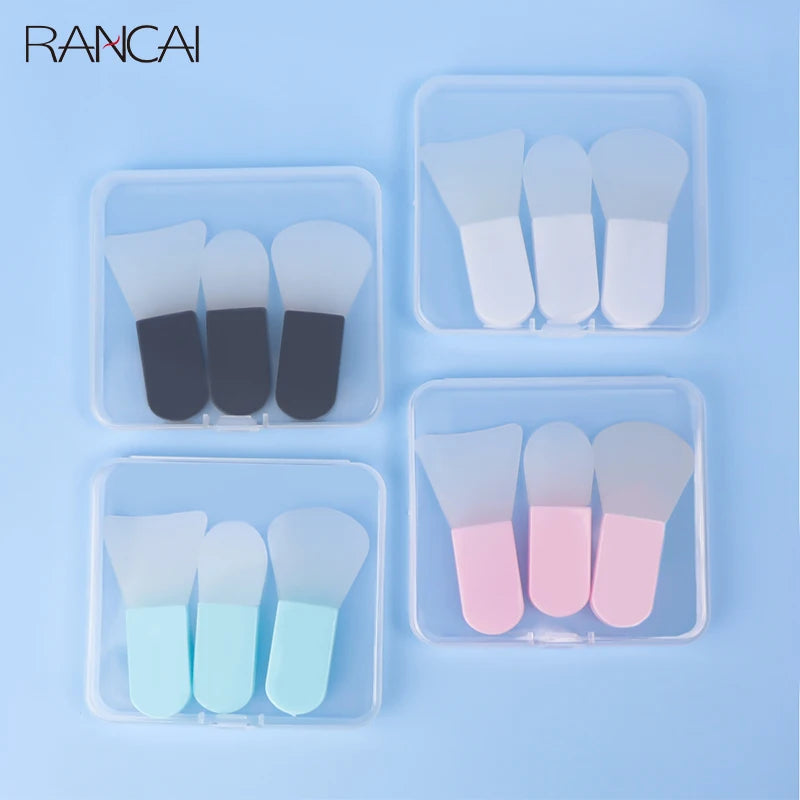 Makeup Brushes 3 Pcs Skin Care Brush SPA Professional Silicone Facial Mask Face Cleanser Massager Beauty Tools For Brush