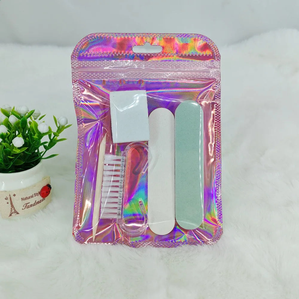 15PCS(3packs ) Disposable Nail Art Tools - Portable Sealed Foot Care Kit with Mini Nail Fil Travel-Friendly for Home, Salon