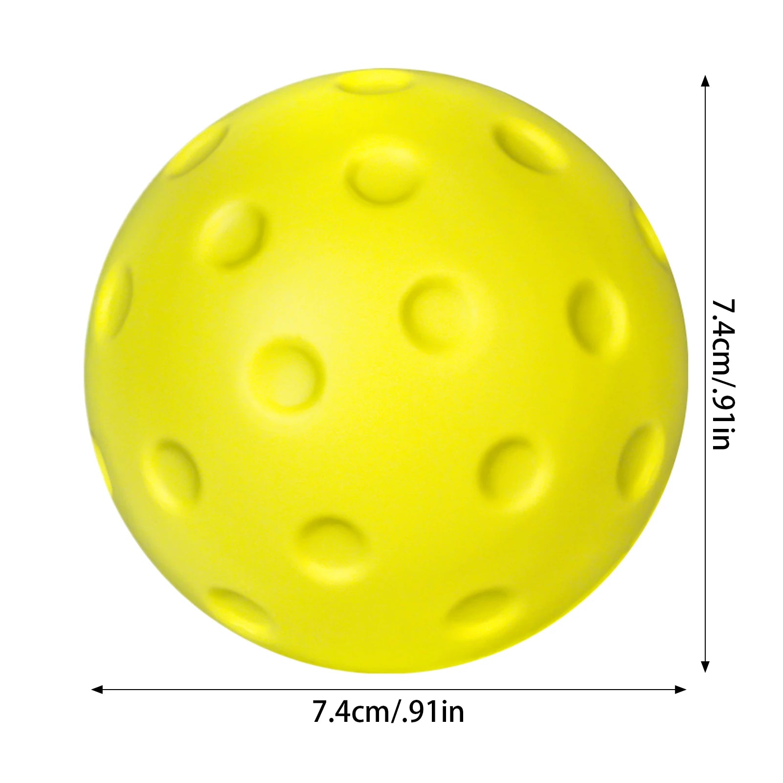 1PC Silent Pickleball Indoor Entertainment Silent Practice Ball PU Foam High Bounce Resistance Not Disturbing People