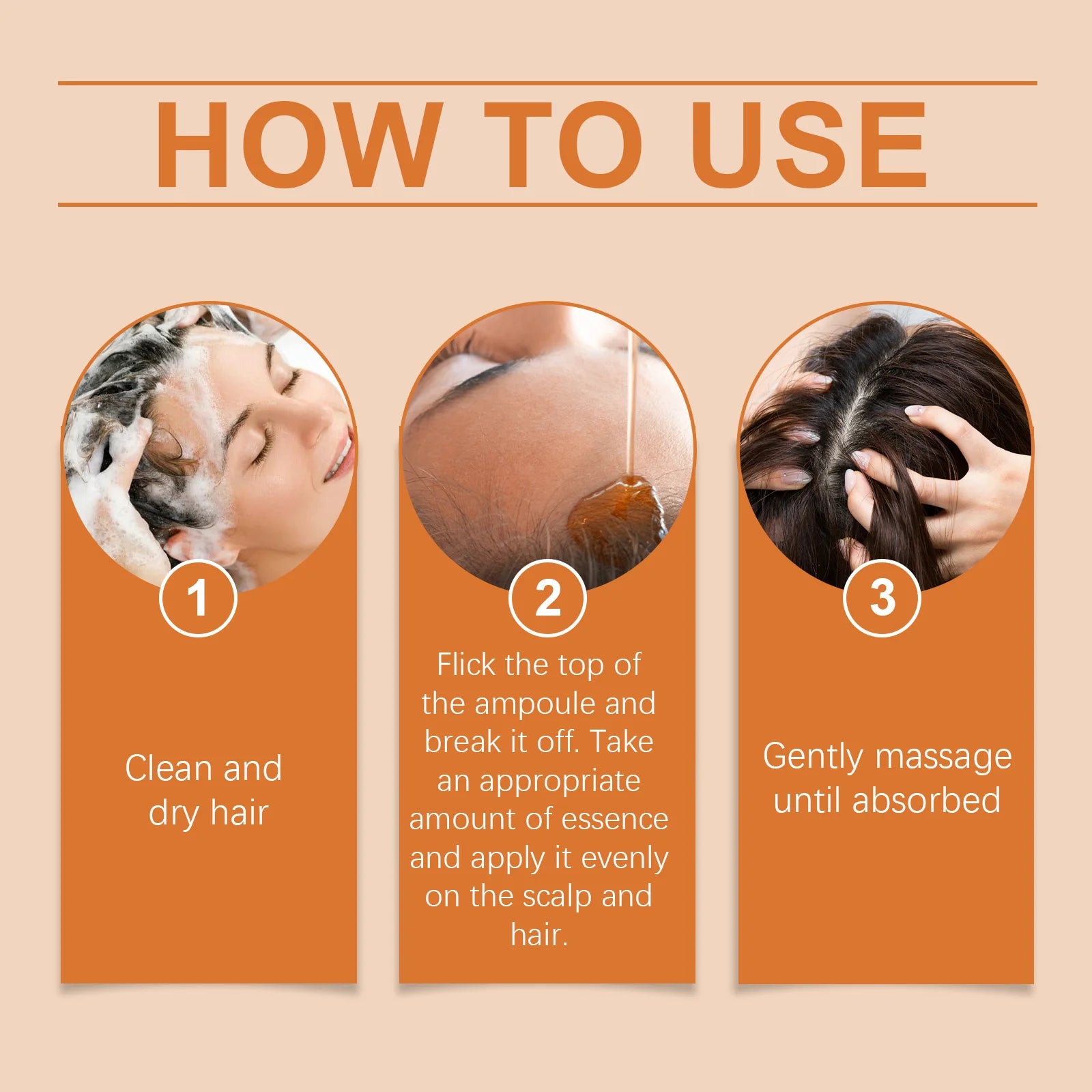 Hair Growth Serum Ampoules - Nourishing Scalp Serum for Promoting Hair Growth, Enhancing Follicle Health and Nutritive Care