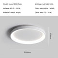 Modern Round Smart Led Ceiling Lamp Lighting Living Room Bedroom Dimmable Simple Ceiling Lights Home Decor Lighting Lamp Fixture