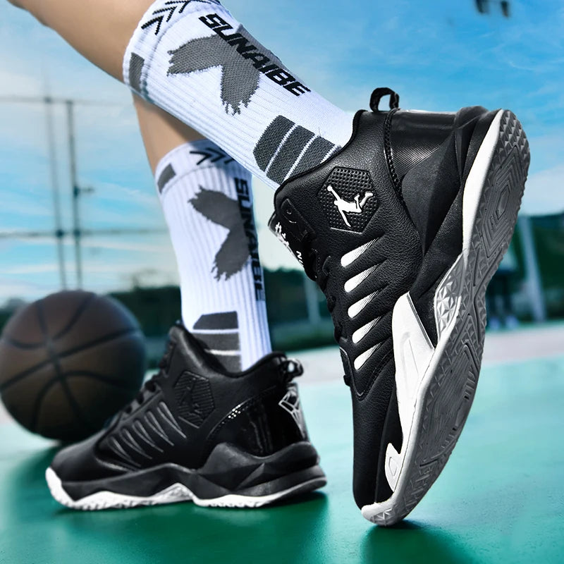 Outdoor Soft Men's Basketball Shoes Comfortable Breathable Man Sneakers Fashion Lightweight Male Cushioning Non-slip Sport Shoes