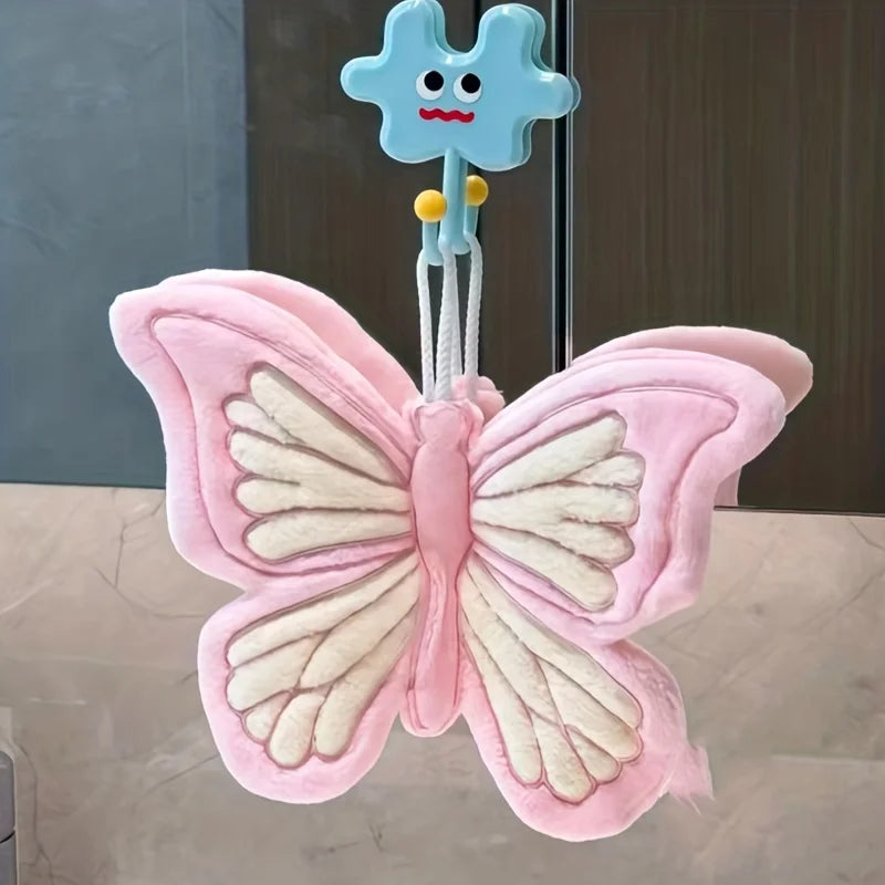 "Beauty" must be translated as "appearance value"   Original: Hanging Coral Fleece Butterfly High-Appearance Cartoon Thickened S