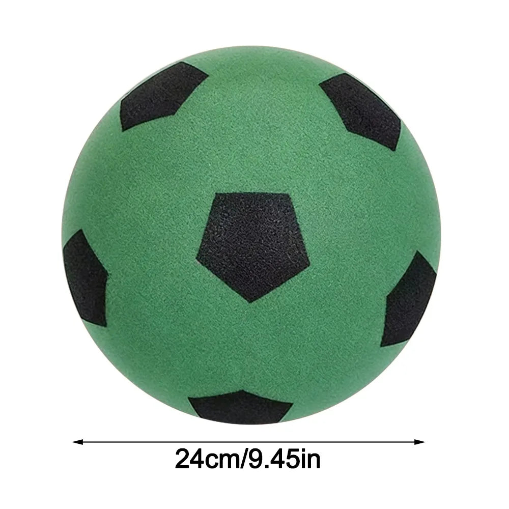 High-Elastic Silent Football Low Noise Lightweight Low Noise Foam Soccer Ball Easy to Grip 18/21/24CM Indoor Training Ball